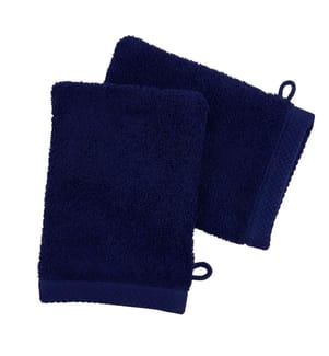 2er-Set Waschhandschuhe aus Baumwolle 600 g/m² - 16 x 21 cm