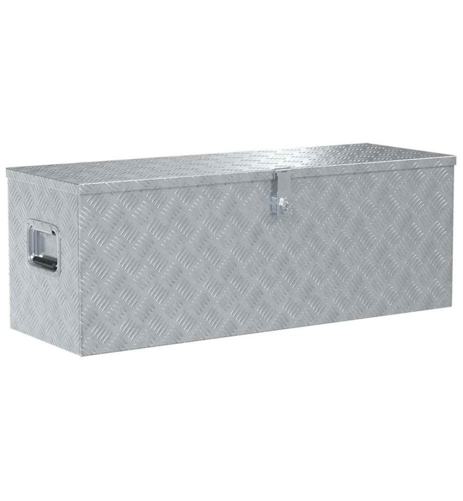 Aluminiumkiste 110,5×38,5×40 cm Silbern