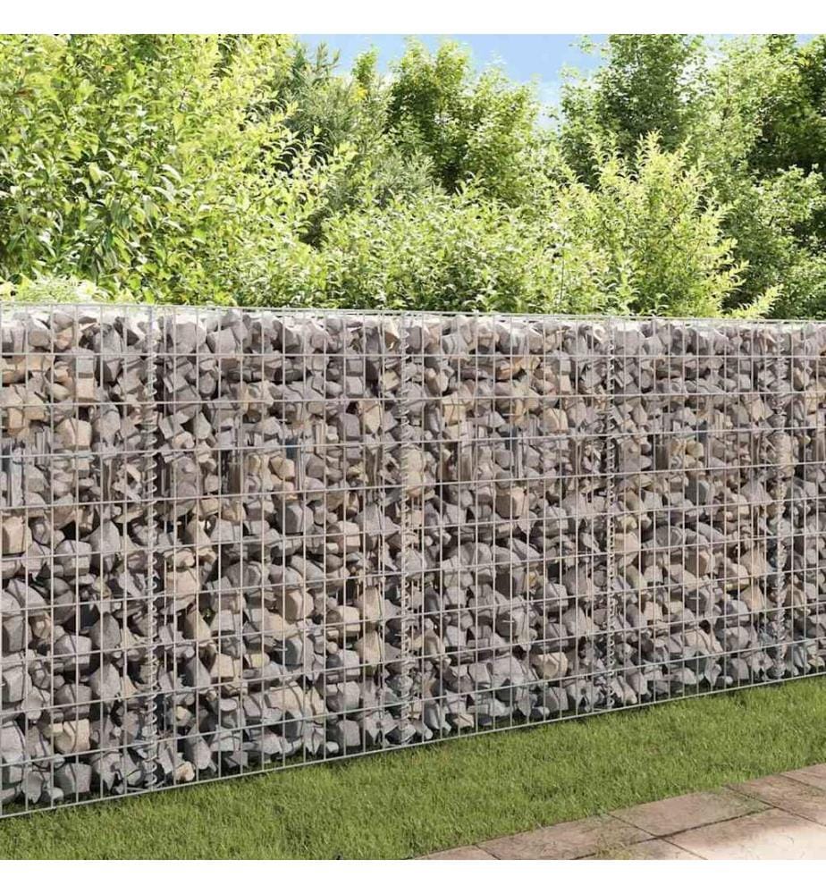 Gabionenwand Verzinkter Stahl 450×30×100 cm