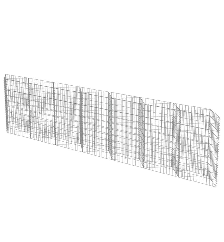 Gabionenwand Verzinkter Stahl 450×30×100 cm