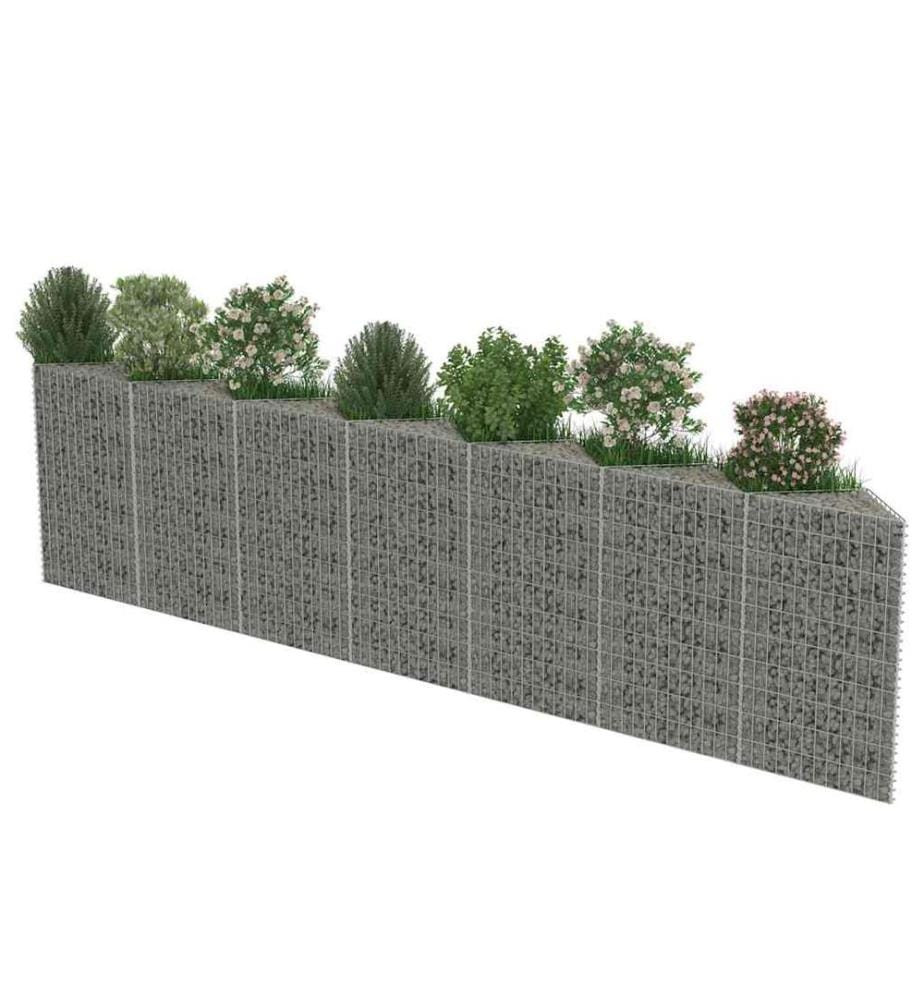 Gabionenwand Verzinkter Stahl 450×30×100 cm