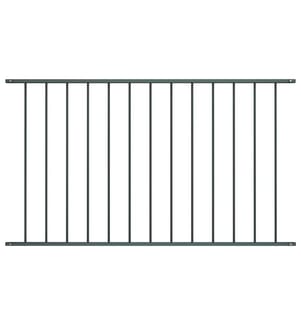 Panneau de clôture en acier thermolaqué 1,63 x 1,25 m Anthracite