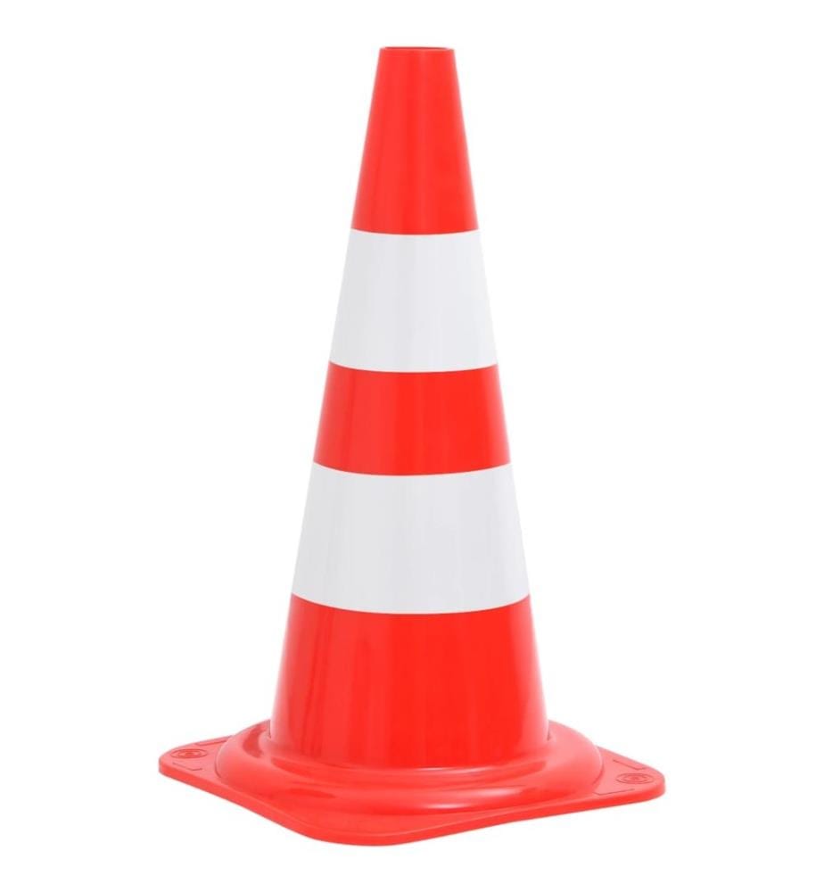 Reflektierende Verkehrskegel 20 Stk. Rot und Weiss 50 cm