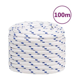 Corde de bateau Blanc 20 mm 100 m Polypropylène