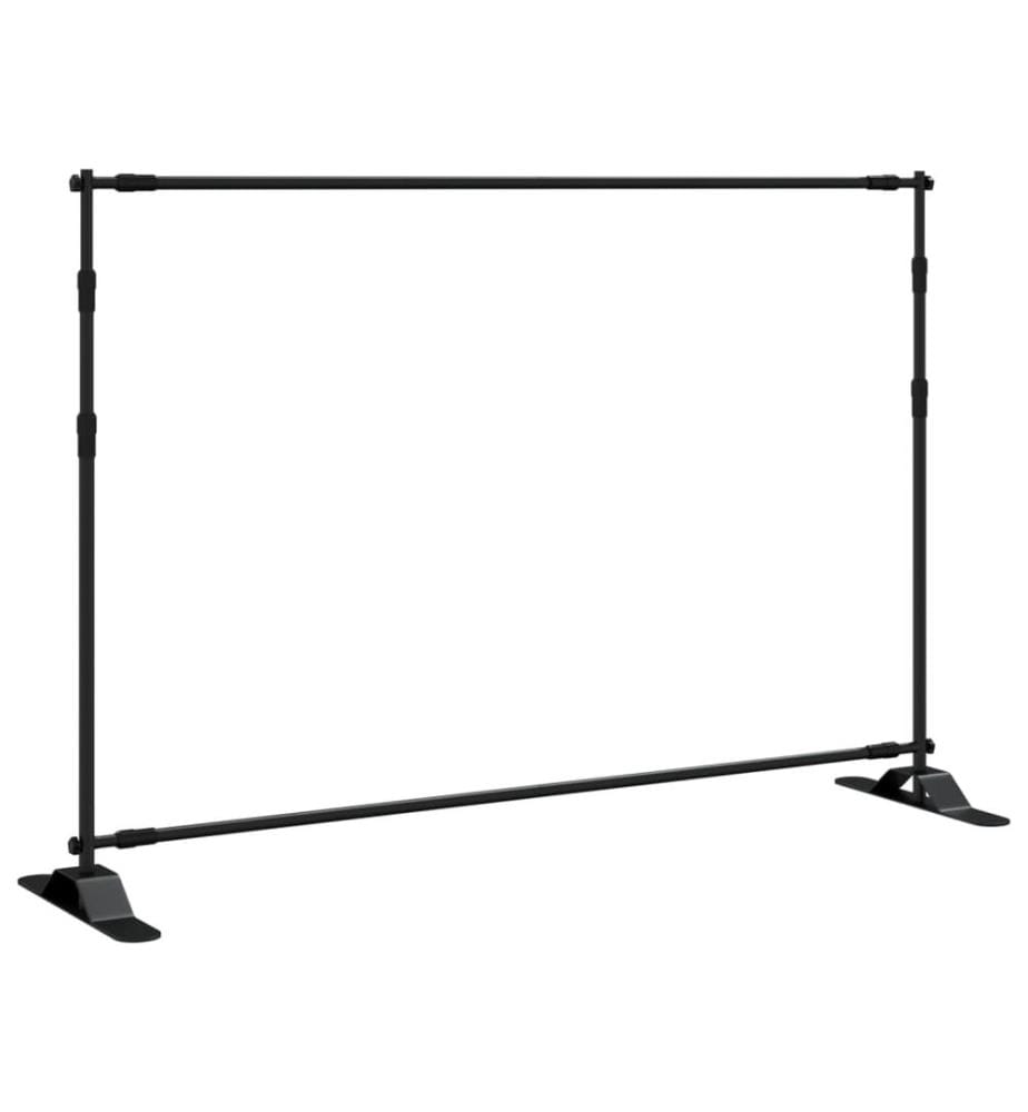 Hintergrundstativ Schwarz 305x243 cm Stahl