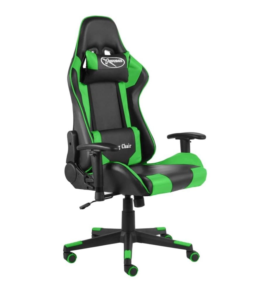 Gaming-Stuhl Drehbar Grün PVC
