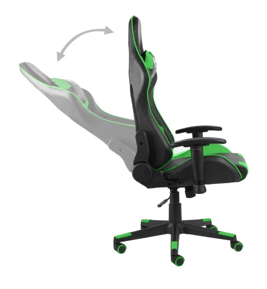 Gaming-Stuhl Drehbar Grün PVC