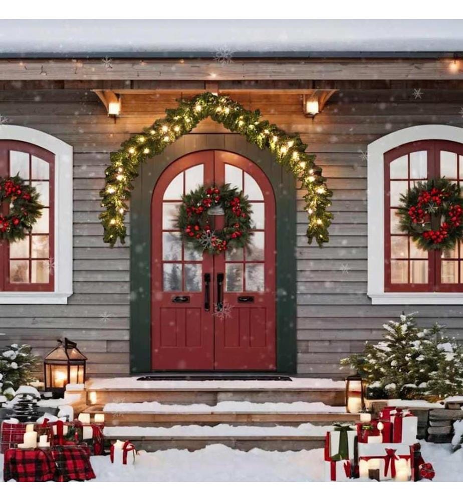 Weihnachtsgirlande mit LED-Lichtern 10 m