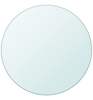 Tischplatte aus gehärtetem Glas rund 900 mm