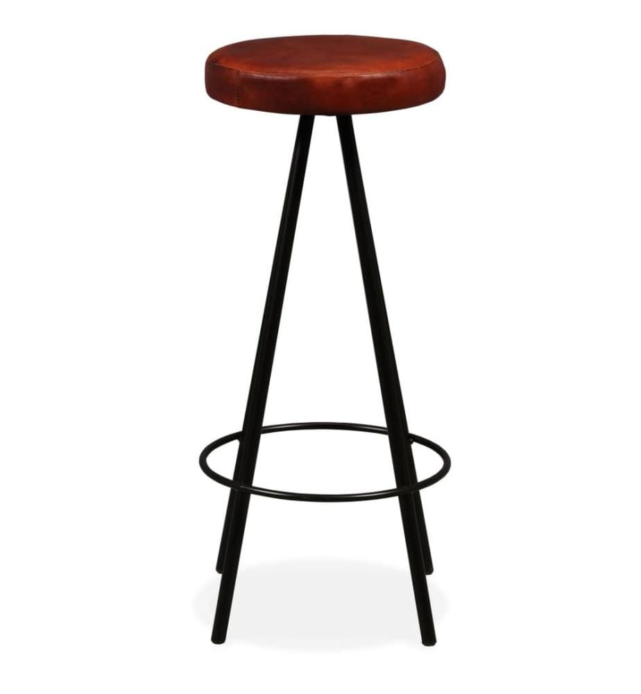 Barhocker 4 Stk. Echtleder