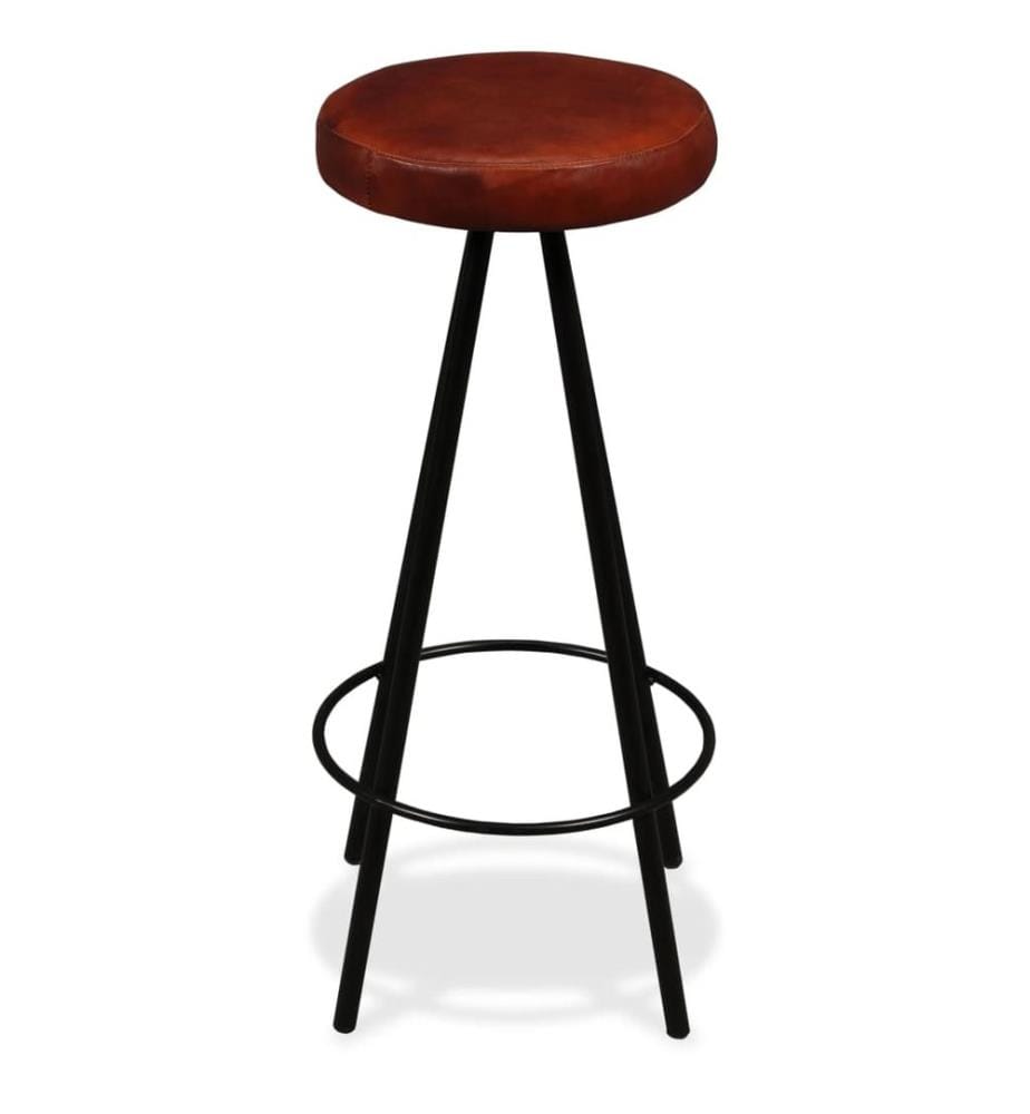 Barhocker 4 Stk. Echtleder