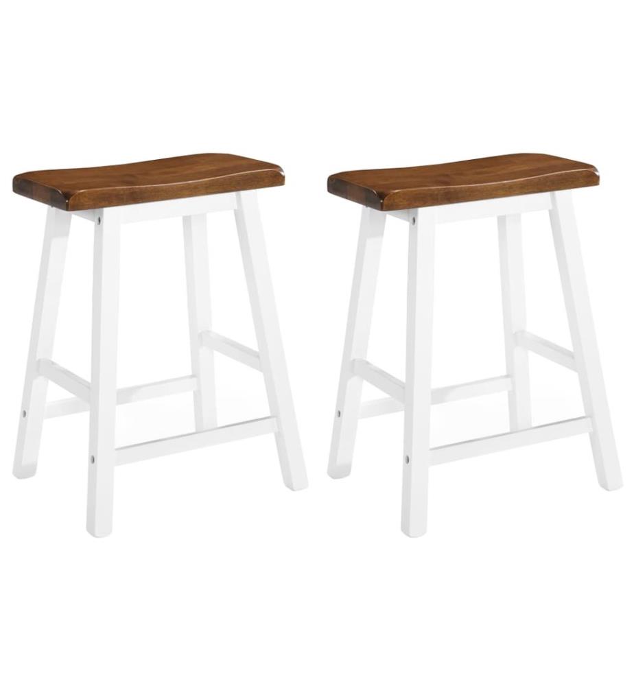 Barhocker 2 Stk. Massivholz