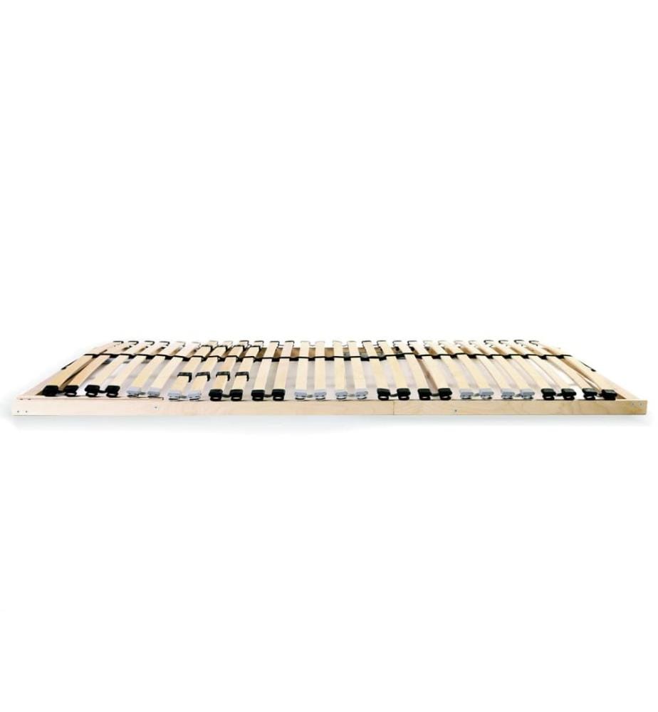 Sommier à lattes sans matelas avec 28 lattes 7 zones 90x200 cm