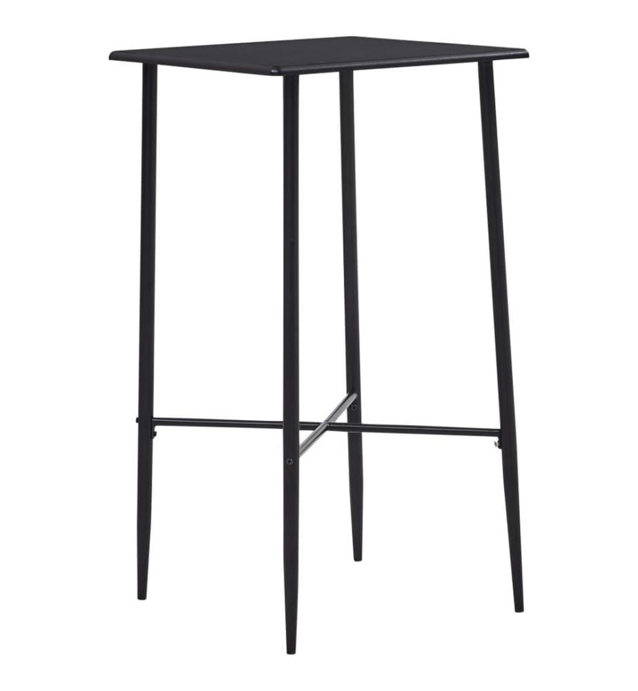 Bartisch Schwarz 60 x 60 x 111 cm MDF