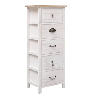 Armoire latérale 35x25x87 cm Bois de Paulownia