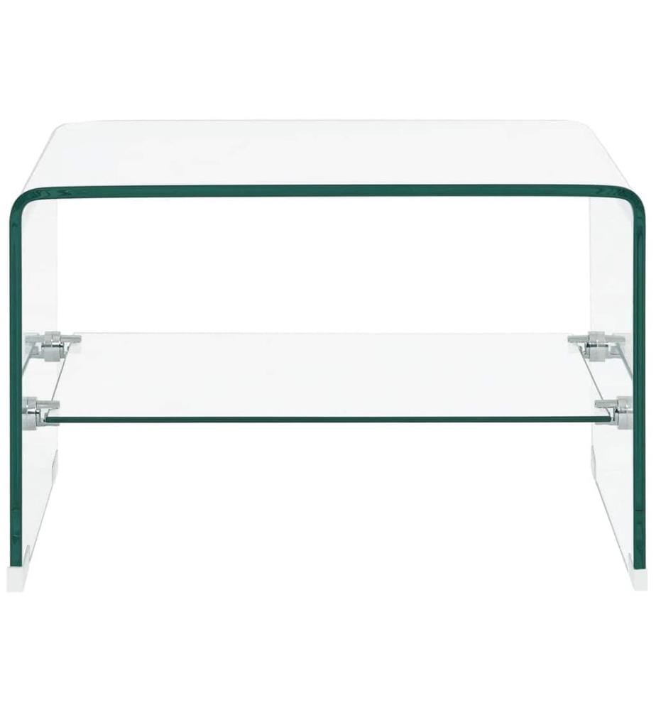 Couchtisch Transparent 50×45×33 cm Hartglas