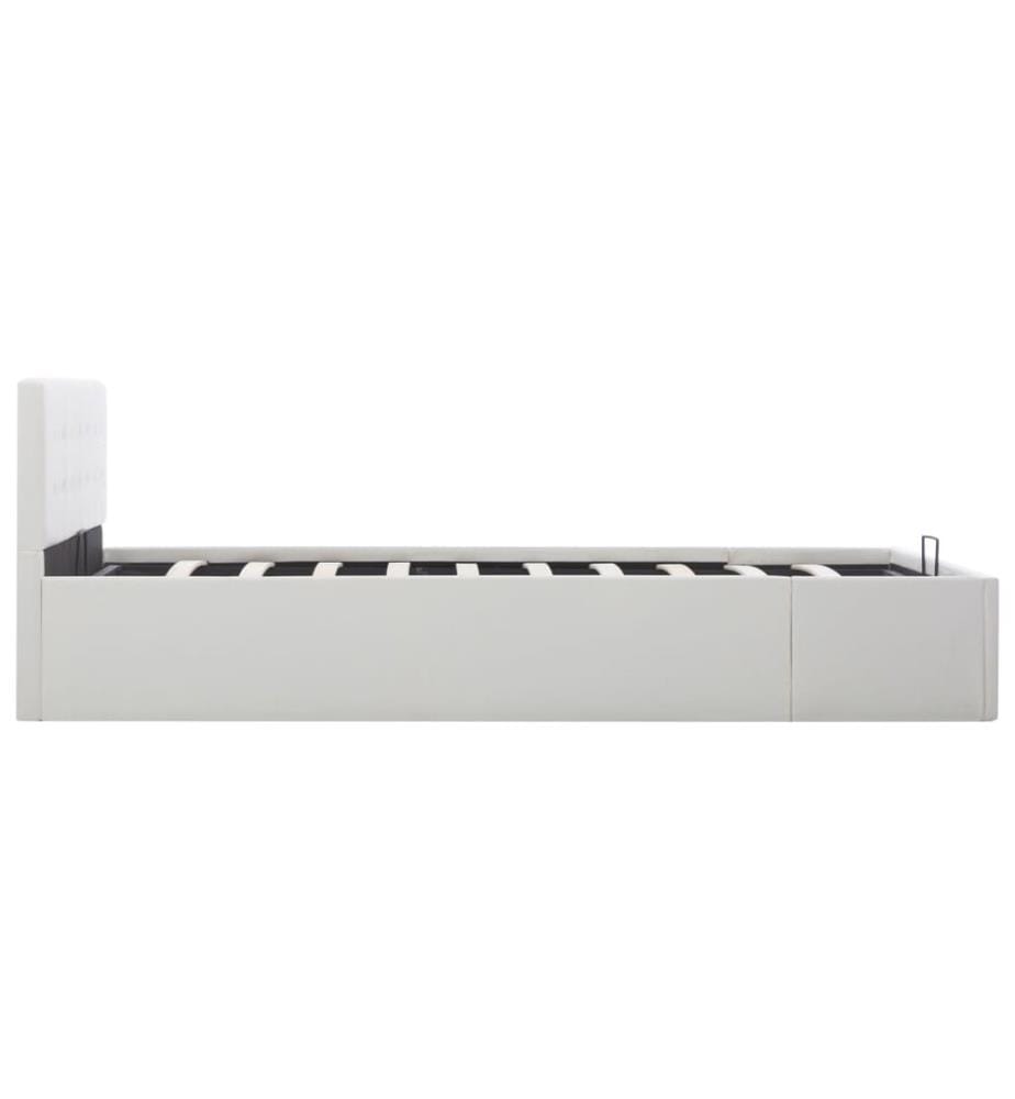 Cadre de lit avec rangement hydraulique 140x200 cm similicuir