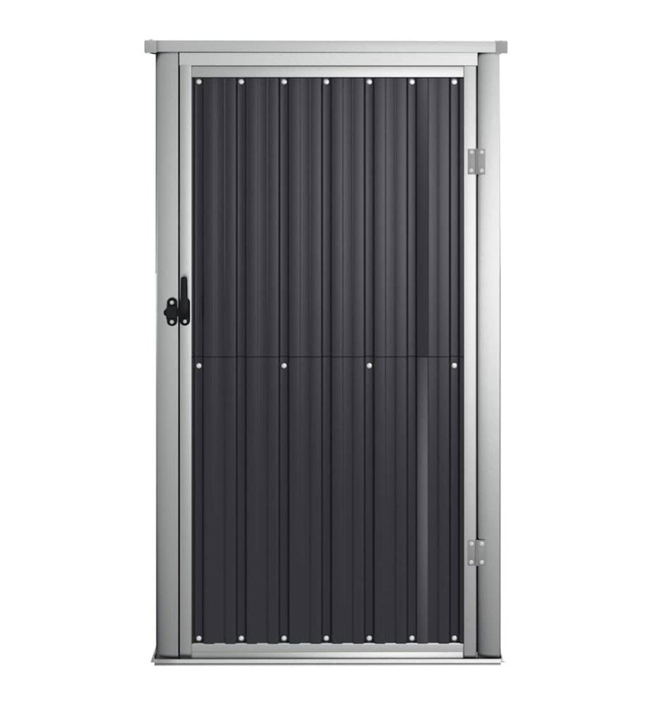 Abri à outils de jardin anthracite 88x89x161 cm acier galvanisé