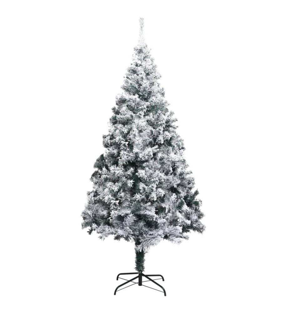 Künstlicher Weihnachtsbaum mit Schnee Grün 180 cm PVC