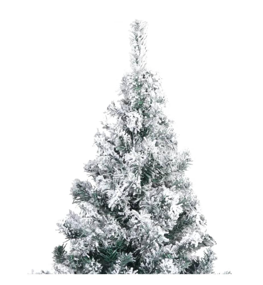 Künstlicher Weihnachtsbaum mit Schnee Grün 180 cm PVC