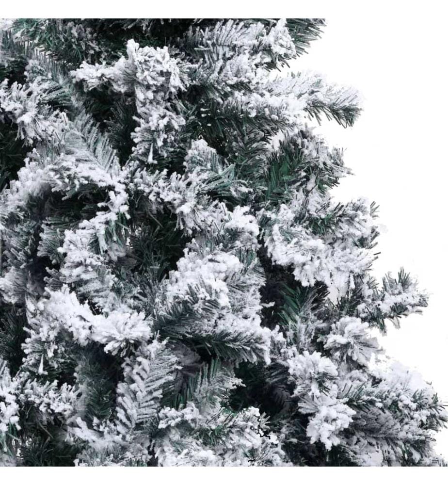 Künstlicher Weihnachtsbaum mit Schnee Grün 180 cm PVC