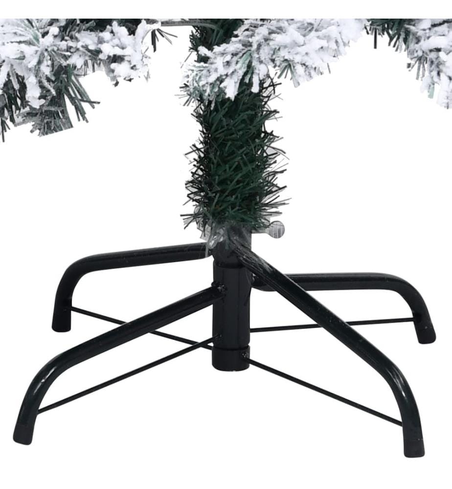 Künstlicher Weihnachtsbaum mit Schnee Grün 180 cm PVC