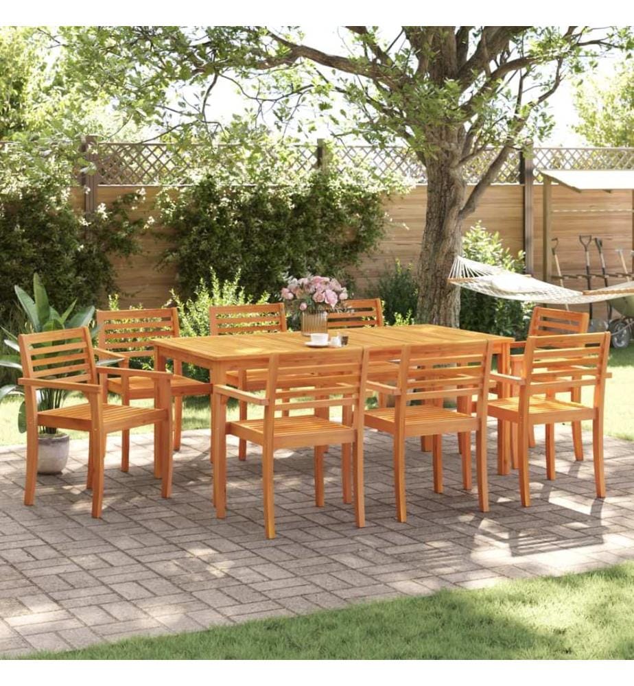 Gartenstühle 8 Stk. 59x55x85 cm Massivholz Akazie