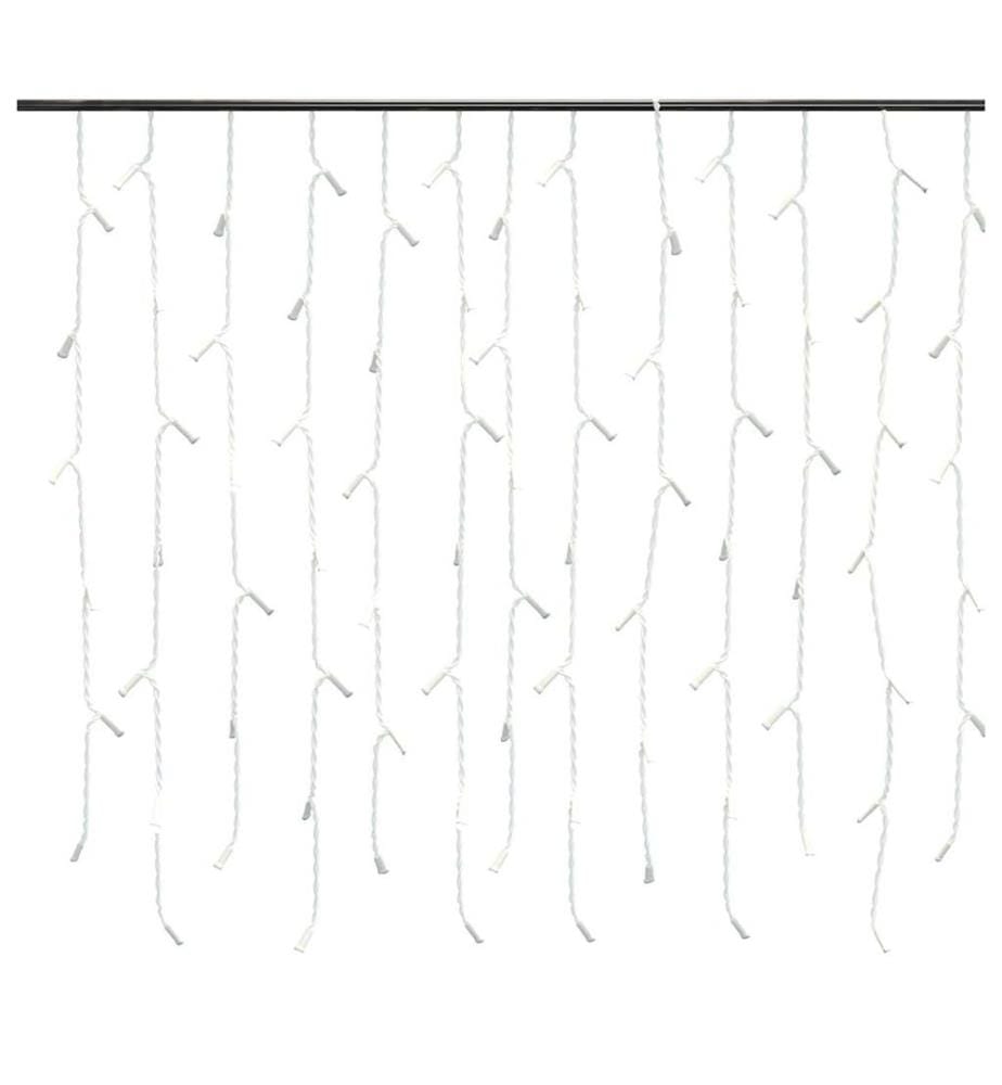 Rideau lumineux à glaçons LED 10m 400LED Blanc chaud 8fonctions