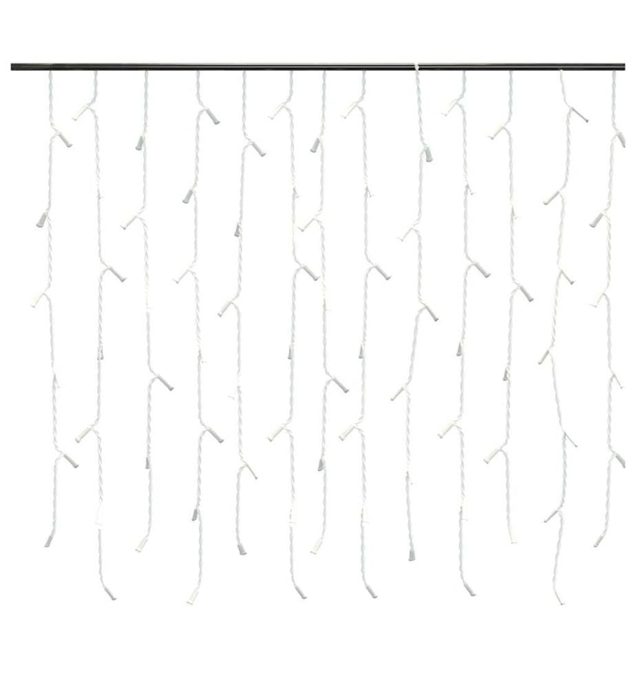 Rideau lumineux à glaçons LED 10m 400LED Blanc froid 8fonctions