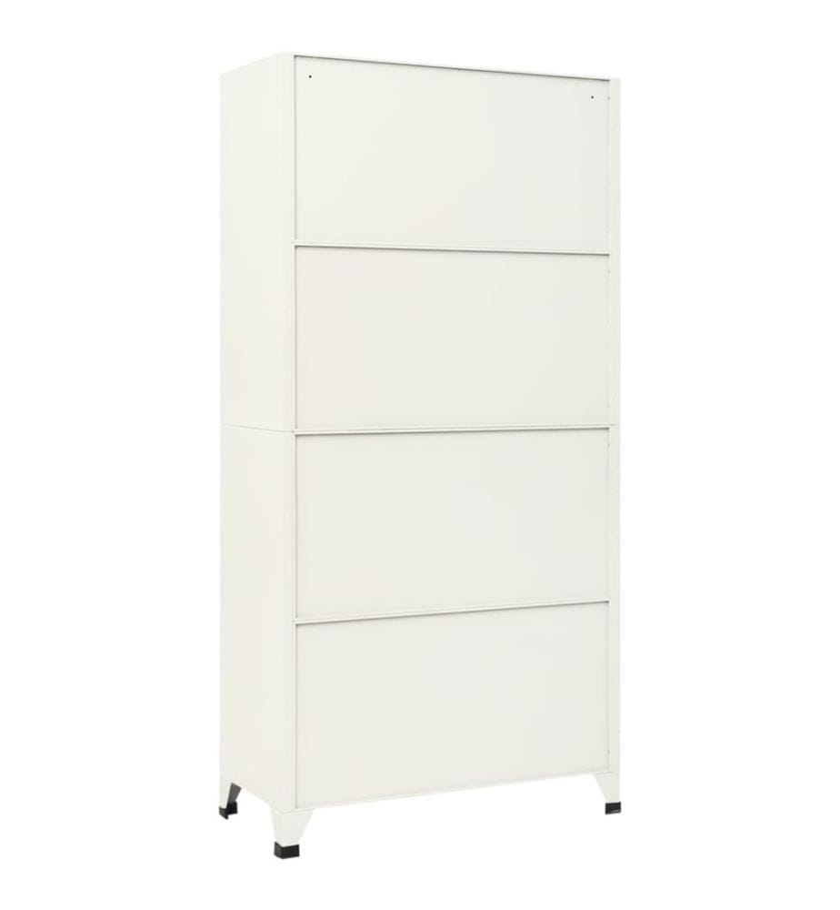 Schliessfachschrank Grau und Blau 90x45x180 cm Stahl