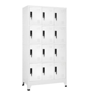 Armoire à casiers Blanc 90x45x180 cm Acier