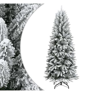 Sapin de Noël artificiel avec neige floquée 120 cm PVC et PE