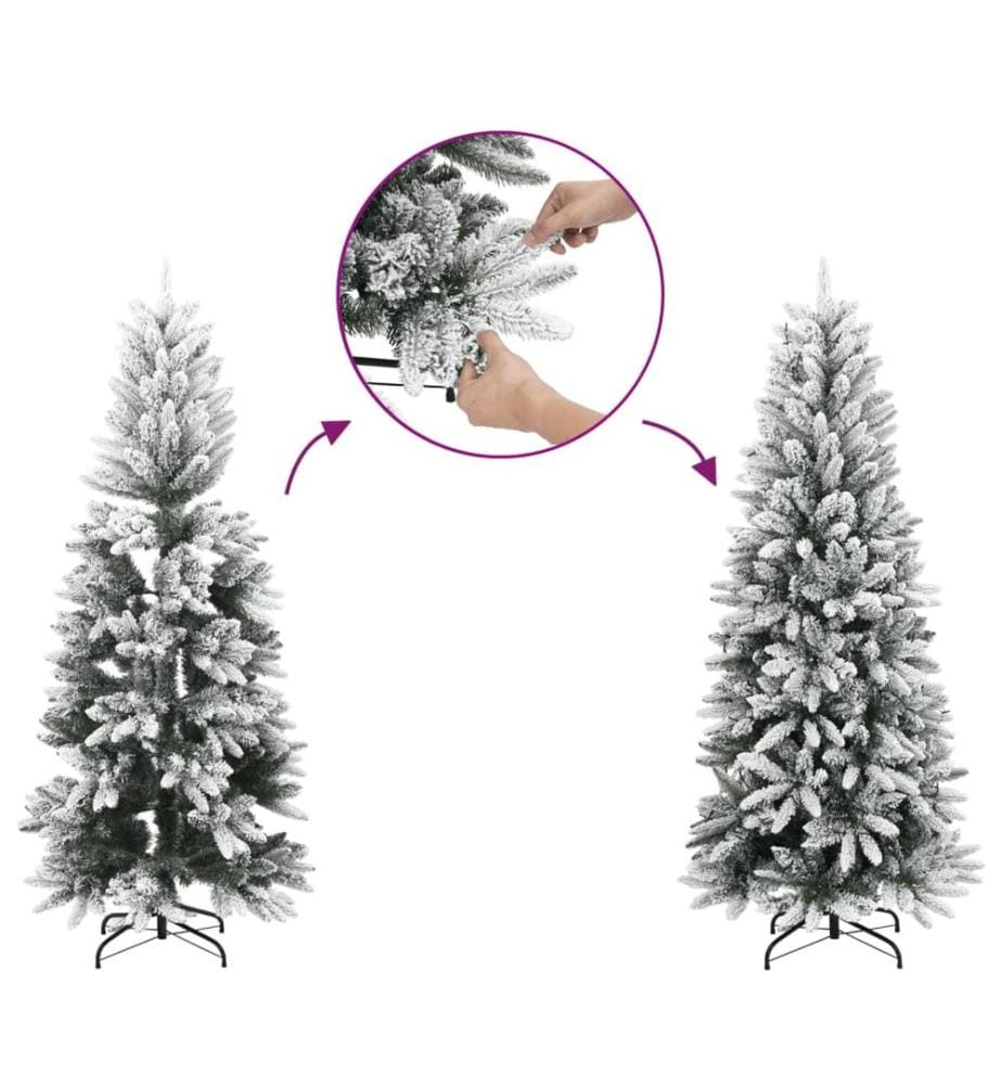 Künstlicher Weihnachtsbaum Beschneit 120 cm PVC&PE