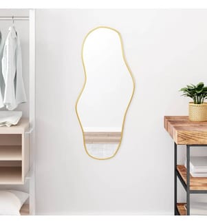Wandspiegel Golden 90x40 cm