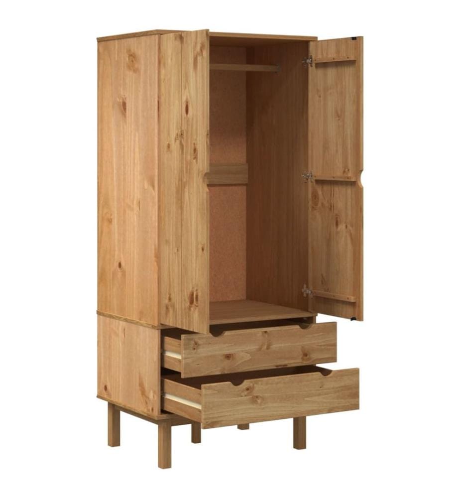 Kleiderschrank OTTA 76,5x53x172 cm Massivholz Kiefer