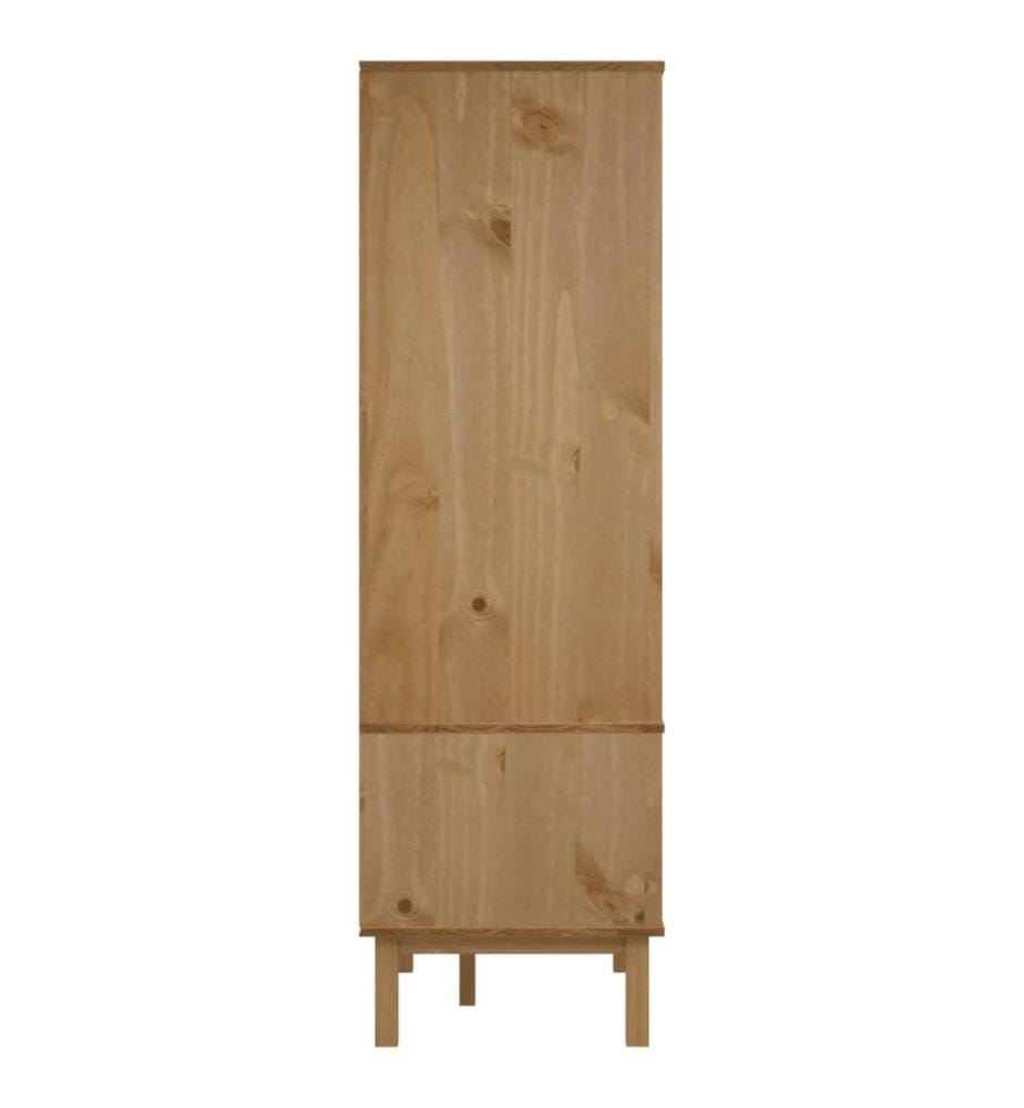 Kleiderschrank OTTA Braun&Weiss 76,5x53x172 cm Massivholz Kiefer