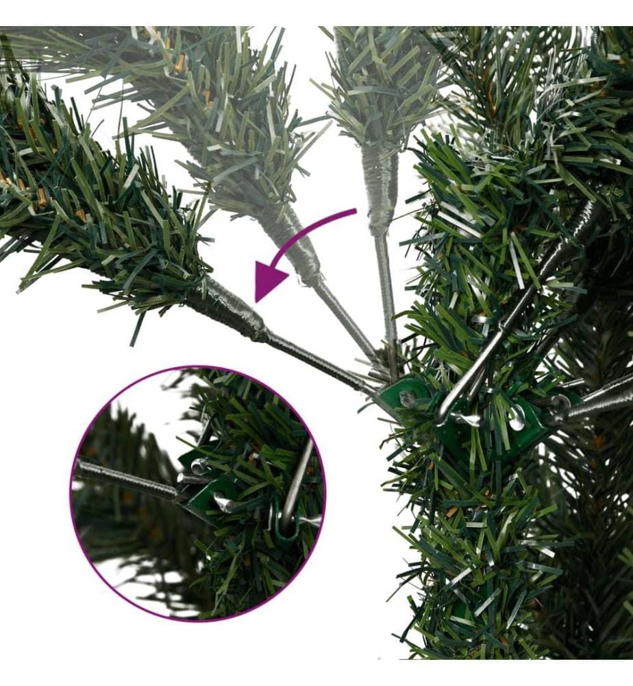 Künstlicher Weihnachtsbaum Klappbar mit Roten Beeren 180 cm