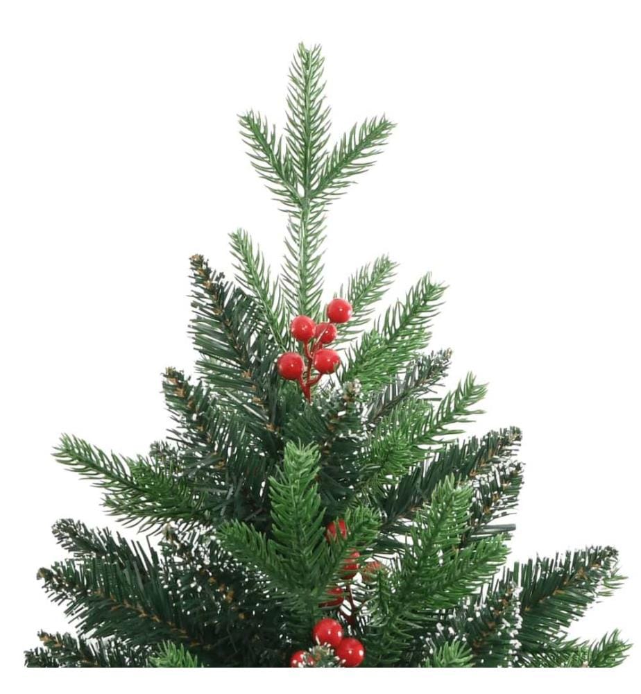 Künstlicher Weihnachtsbaum Klappbar mit Roten Beeren 180 cm