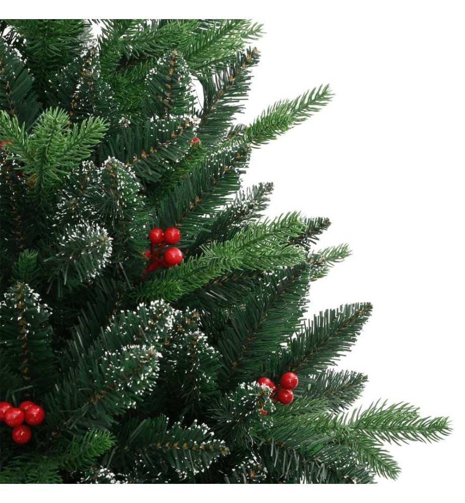 Künstlicher Weihnachtsbaum Klappbar mit Roten Beeren 180 cm