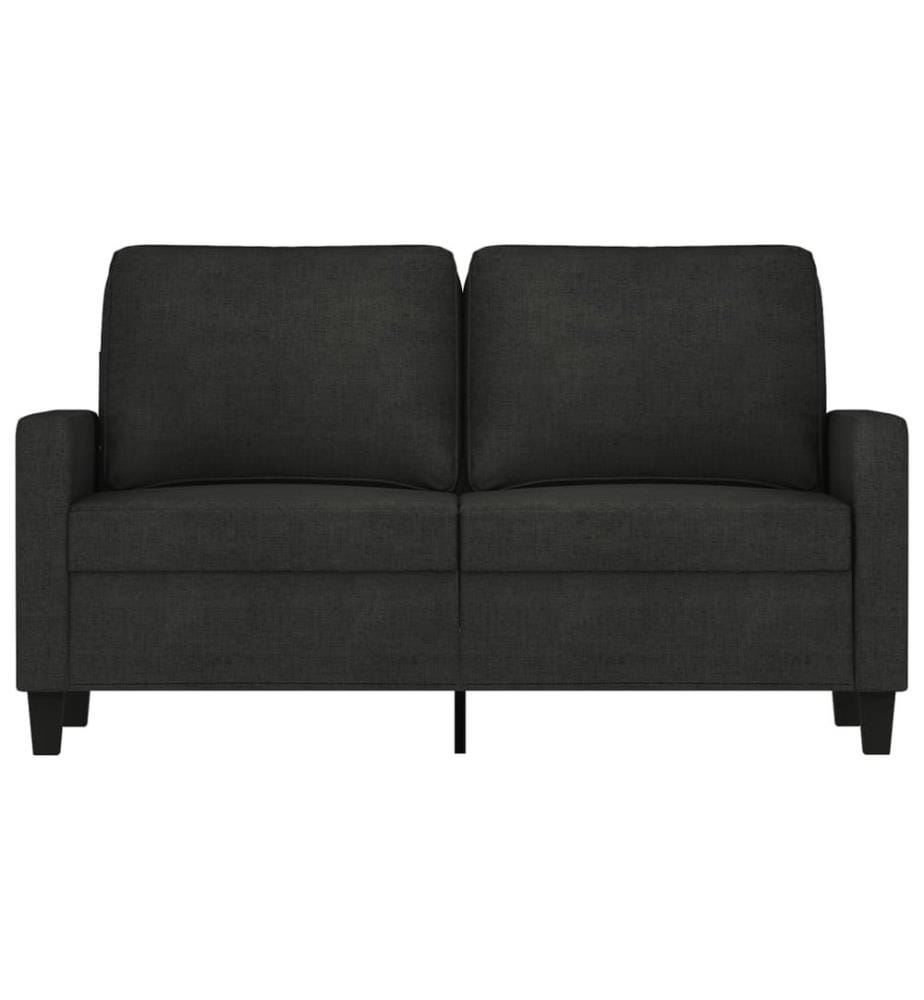 2-Sitzer-Sofa Schwarz 120 cm Stoff