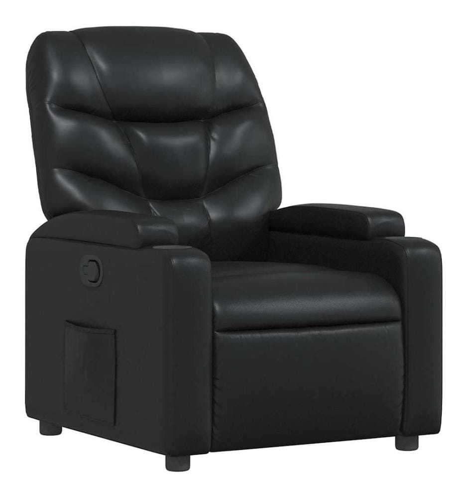 Relaxsessel Schwarz Kunstleder