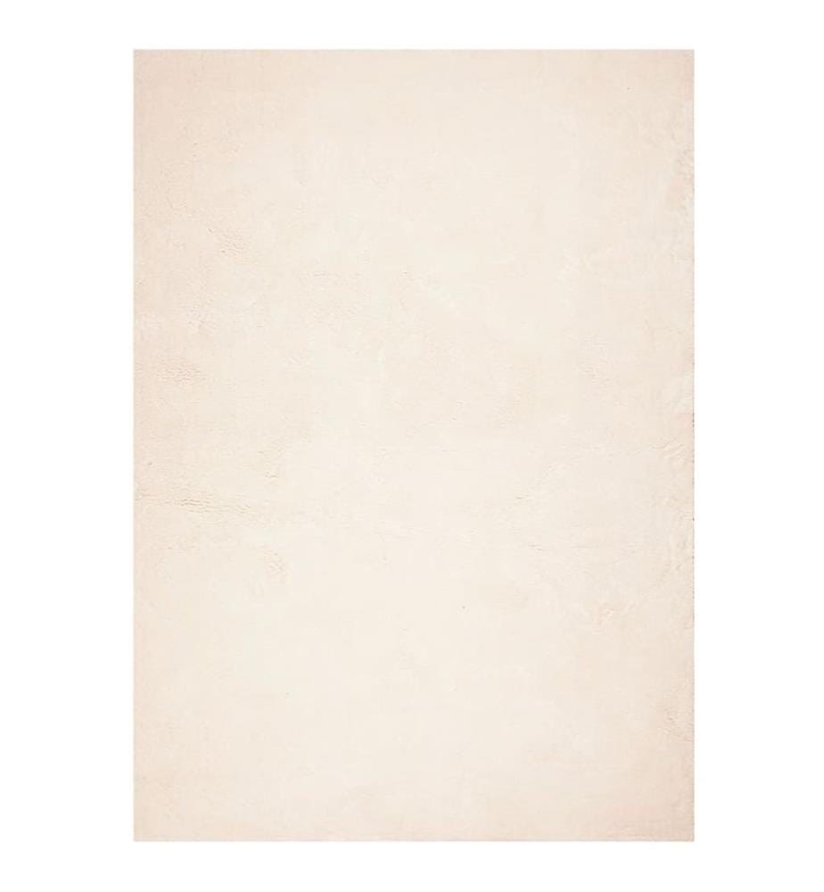 Teppich HUARTE Kurzflor Weich und Waschbar Beige 200x280 cm