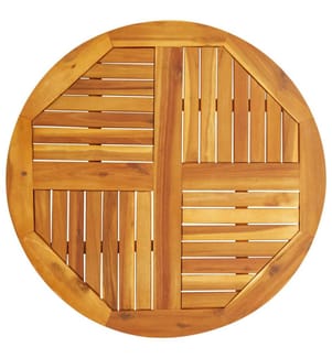 Tischplatte Ø80x2,2 cm Rund Massivholz Akazie