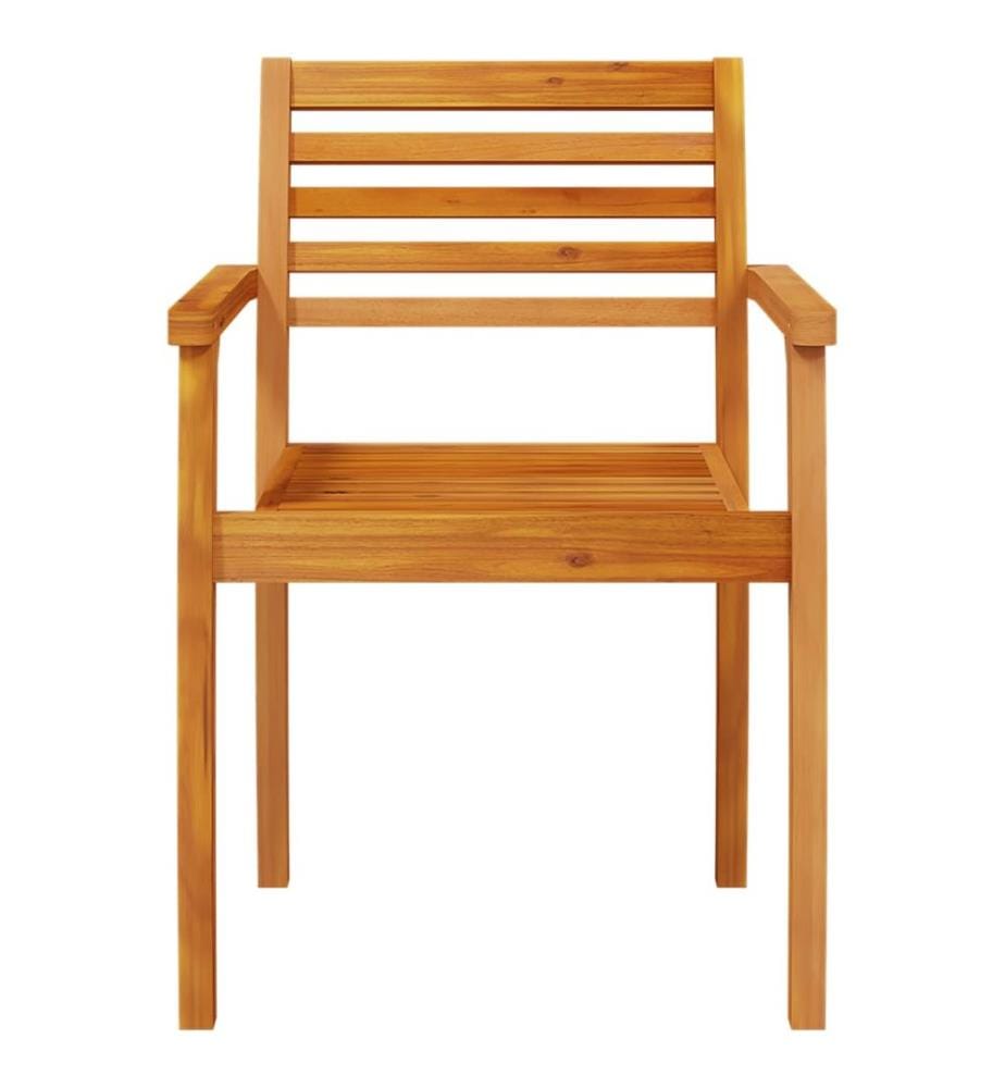 Gartenstühle 2 Stk. 59x55x85 cm Massivholz Akazie