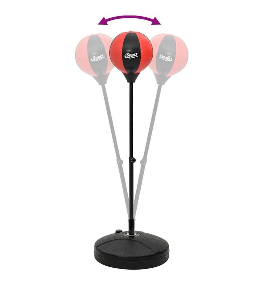 Punchingball mit Ständer, Handschuhen & Pumpe 81-122 cm
