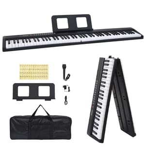 88Tasten Klavier Elektrisches Keyboard mit Notenständer Faltbar