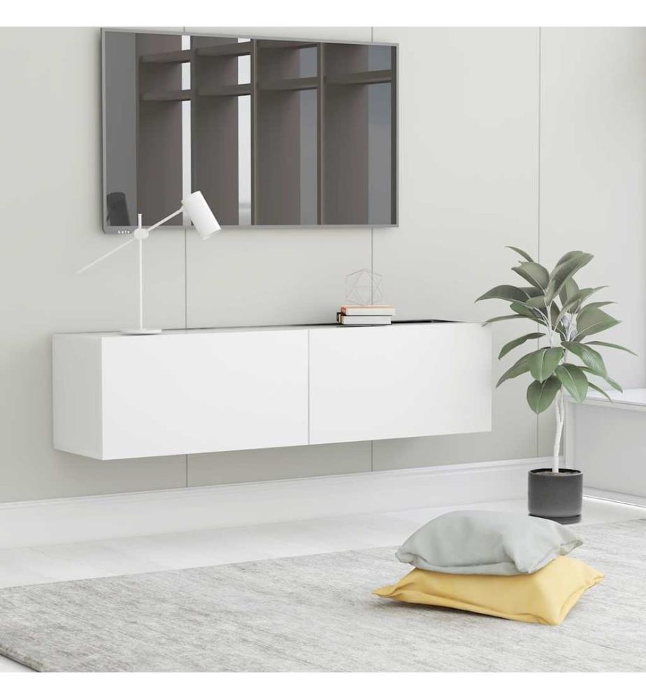 TV-Schrank Weiss 120x30x30 cm Holzwerkstoff