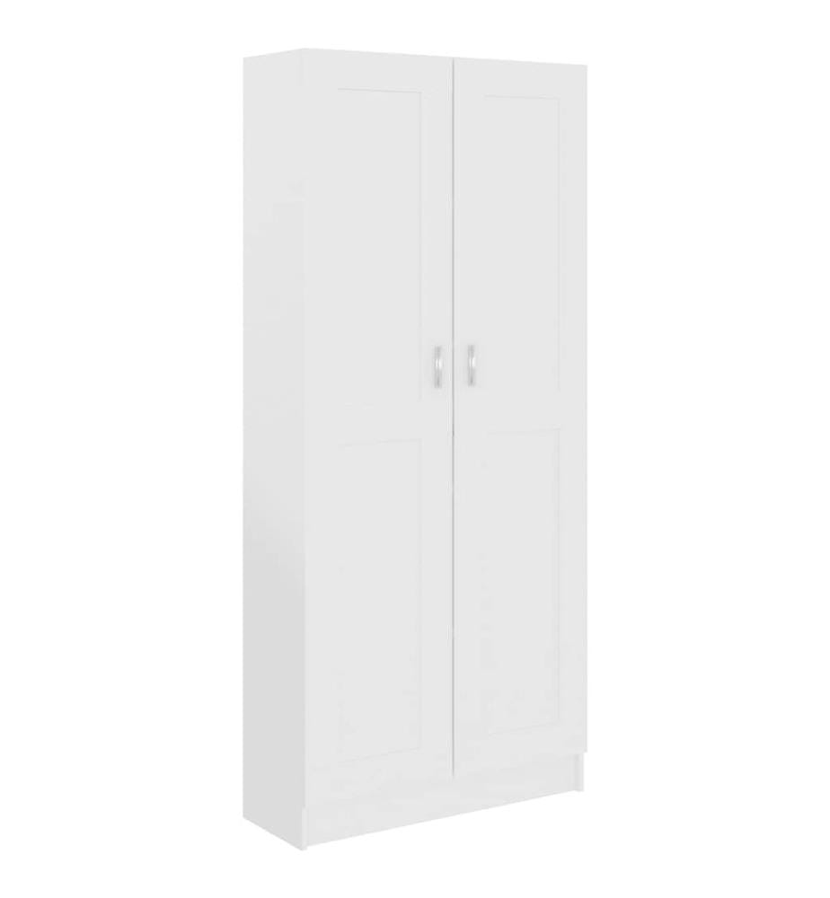 Bücherschrank Weiss 82,5x30,5x185,5 cm Holzwerkstoff