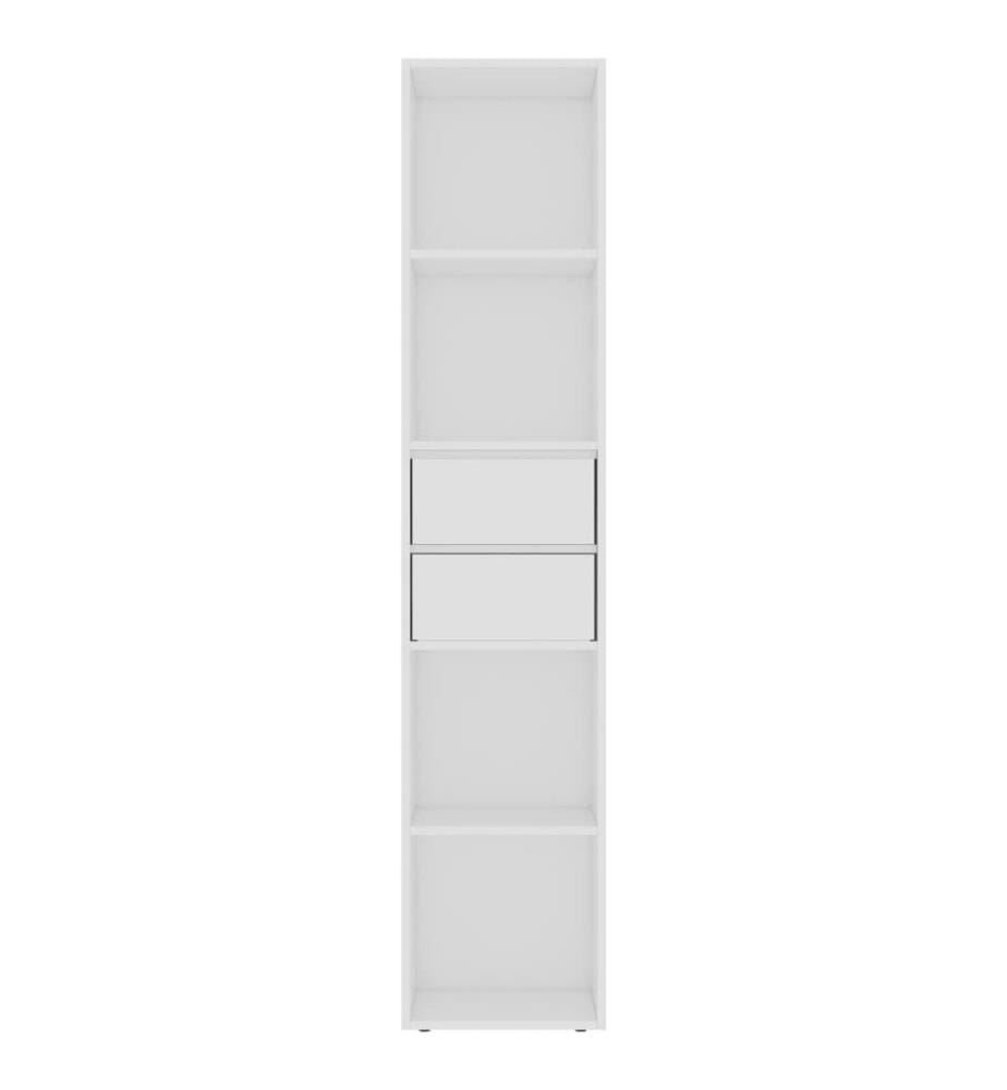 Bücherregal Weiss 36x30x171 cm Holzwerkstoff