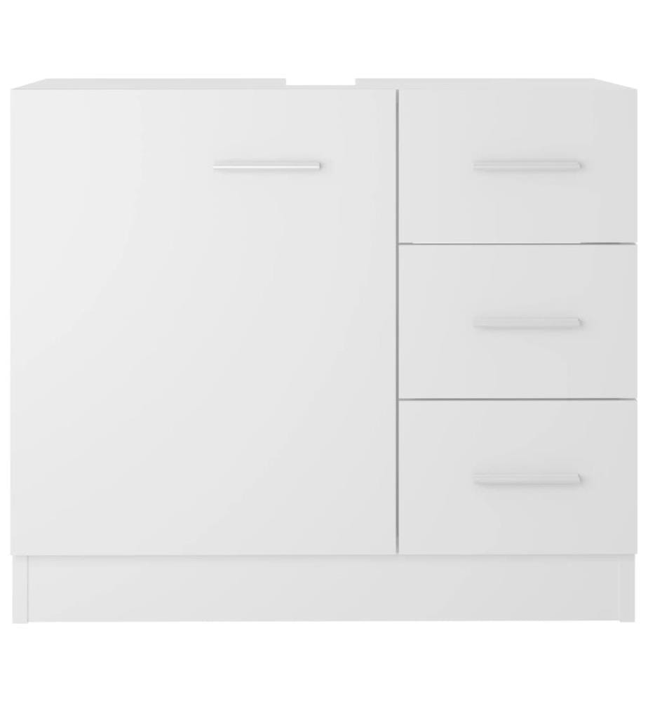 Armoire d'évier Blanc 63x30x54 cm Bois d'ingénierie